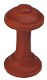 Gardinenstangen, Kollektion 28 mm, Raffhalter Holzgardinenstange in Kirschbaum, Artikelnummer 28009122, Vorderansicht Raffhalter, www.klaus-bode.de